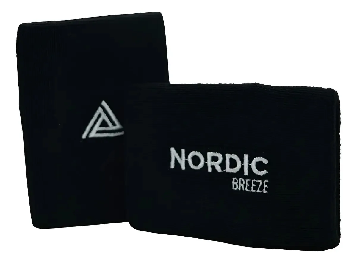 Pulseira esportiva Nordic Premium por unidade, cor preta, tamanho 12 cm x 8 cm