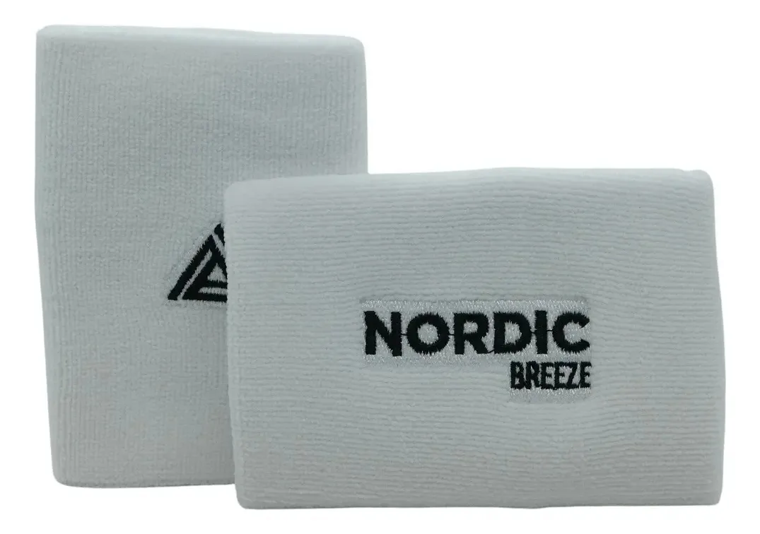 Pulseira esportiva Nordic Premium por unidade, cor branca, tamanho 12 cm x 8 cm