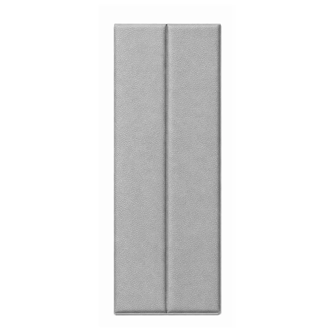 Revestimento de parede autoadesivo de 10 vinis, imitação de couro, paredes de cama ideais, 23x69 cm (total de 1,58 m2), cor cinza, marca Holzboden