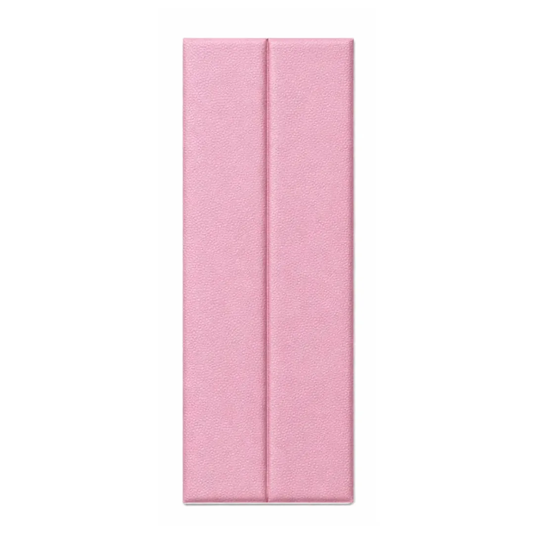 Revestimento de parede autoadesivo de 5 vinis, imitação de couro, paredes de cama ideais, 23x69 cm (0,8 m2 no total), cor rosa, marca Holzboden