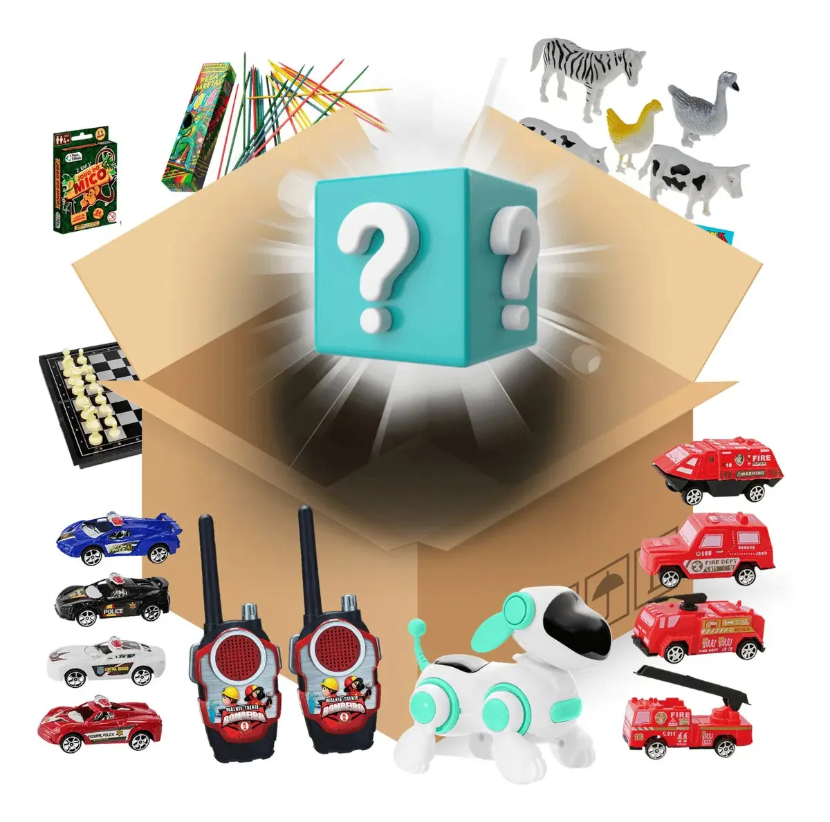 De Brinquedos Surpresa Diversão Garantida Cor Menino