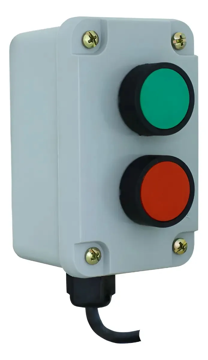 Botão de partida e parada para inversor de frequência variável