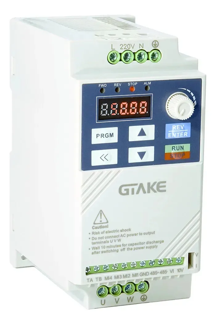 Unidade de frequência variável monofásica de 0,5 hp com velocidade de 0,5 hp