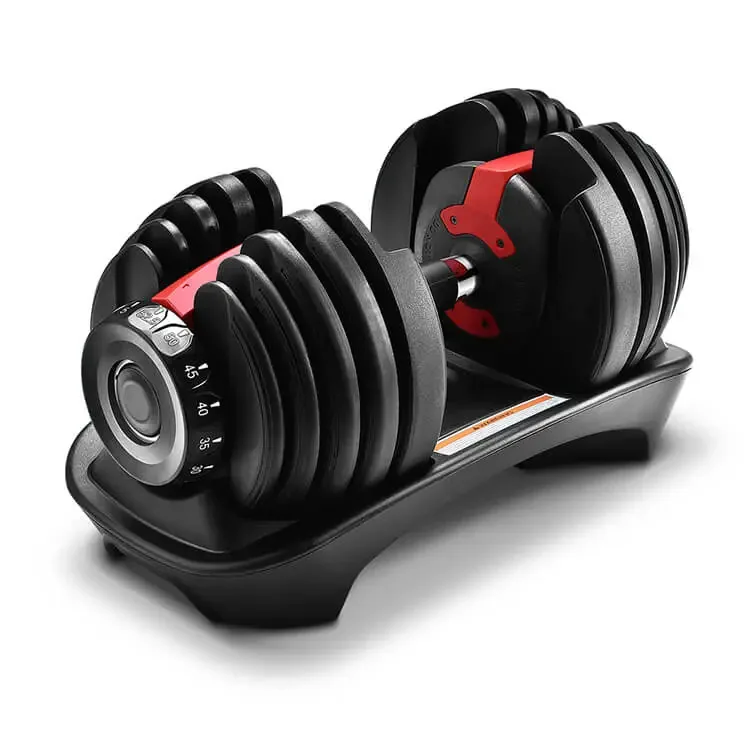 Halteres de treino de ginástica ajustáveis até 24 kg - 15 variáveis de peso de 2,5 a 24 kg
