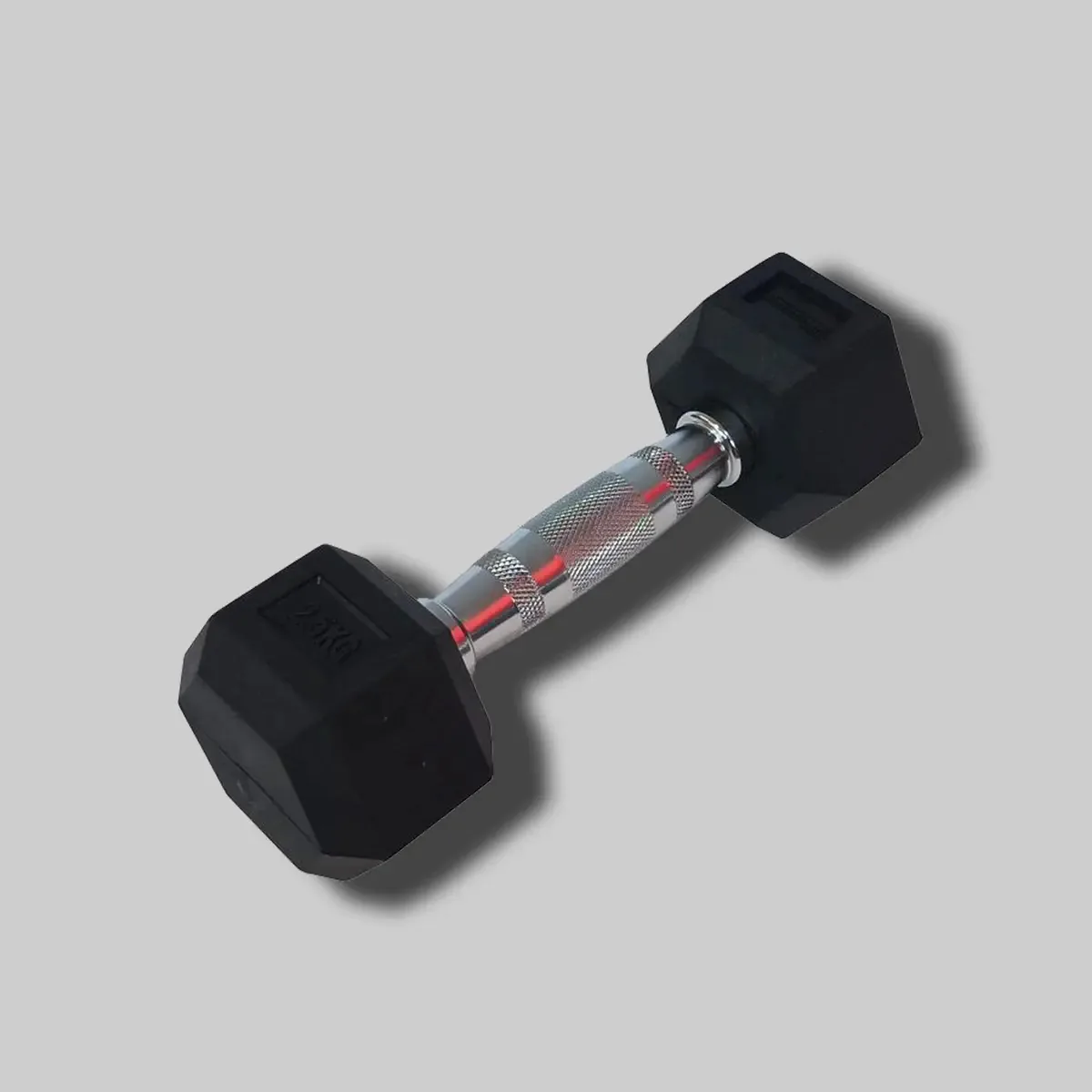 Par de halteres hexagonais emborrachados de 7,5 kg Duko Fitness Professional antiderrapantes. Academia, Crossfit, Fitness, Treino, Academia.
