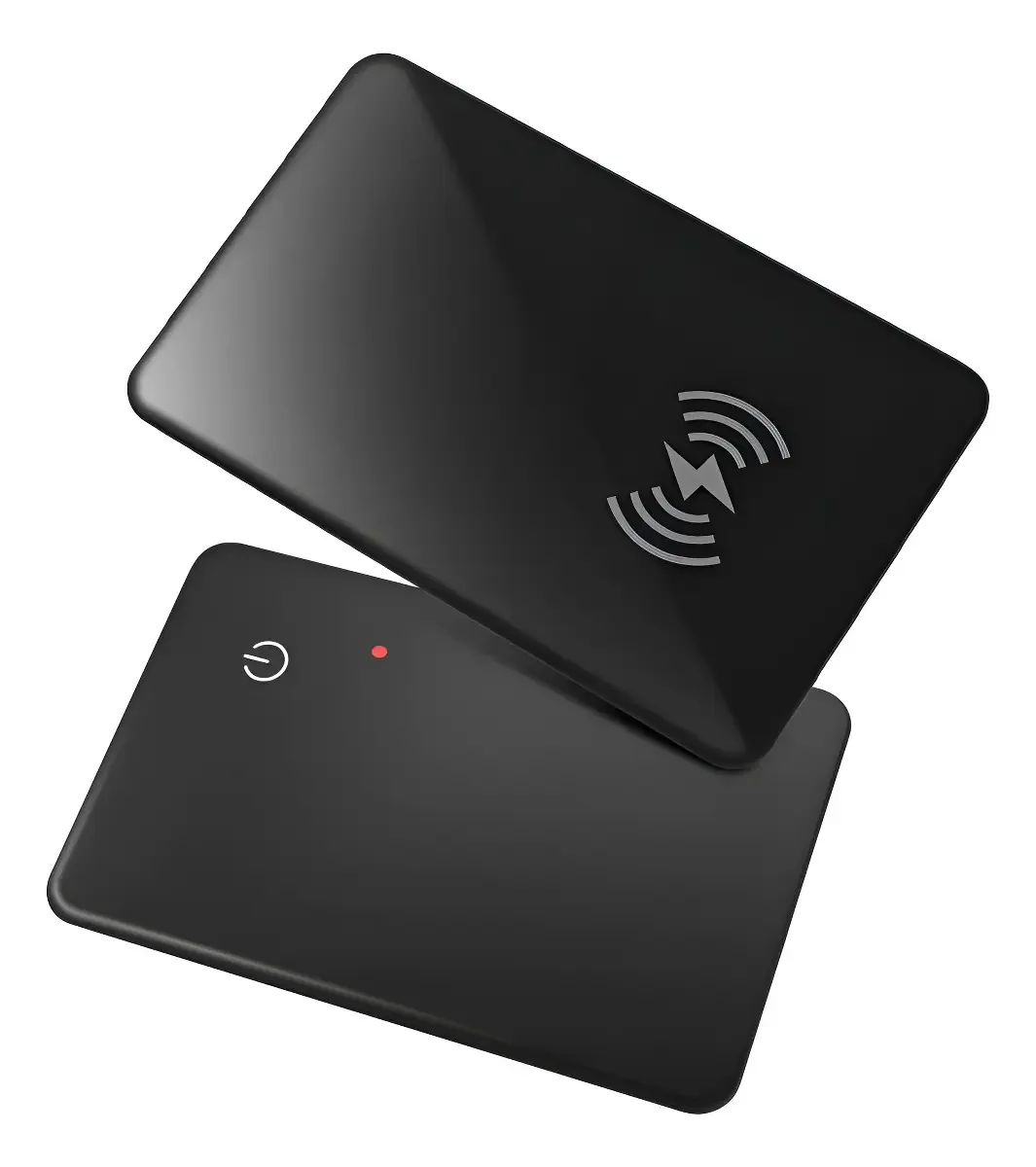 Cartão sem fio recarregável Smart Tag Ultra Slim preto