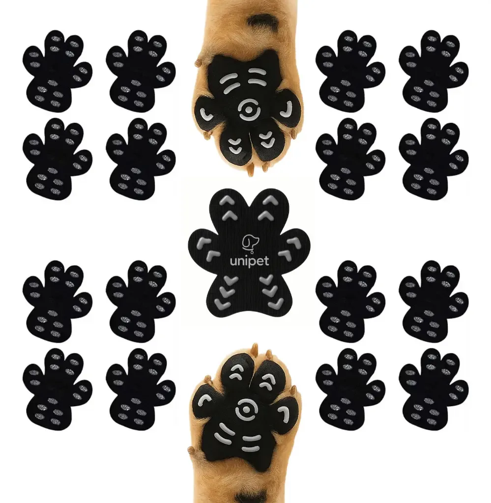 Pernas protetoras antiderrapantes para cães e pernas, 4 pacotes X4, cor preta - M