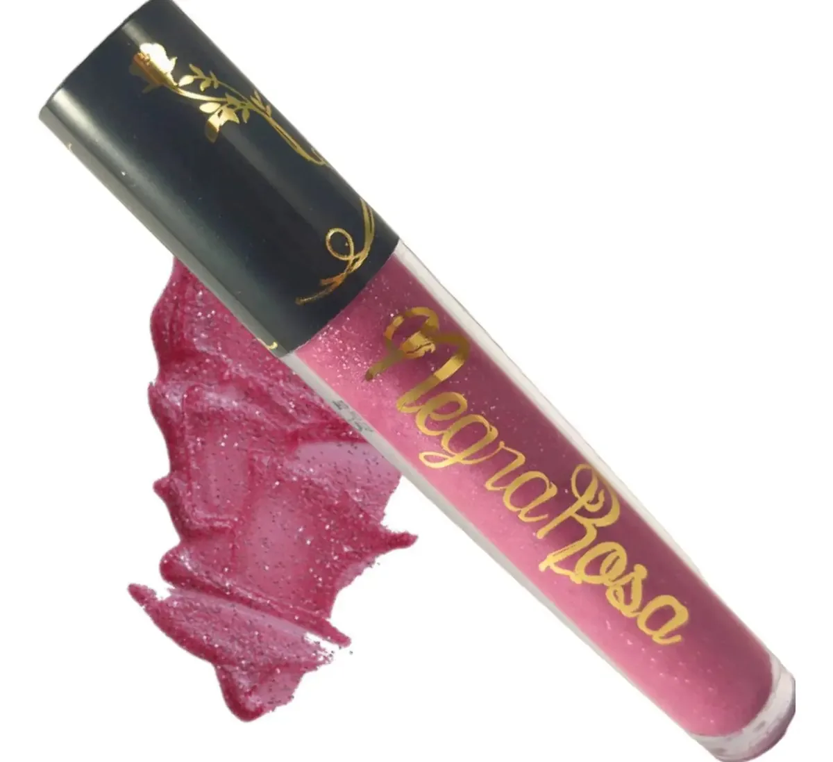 Batom Gloss Kalifa 4ml Negra Rosa Hidratação Labios Kalifa
