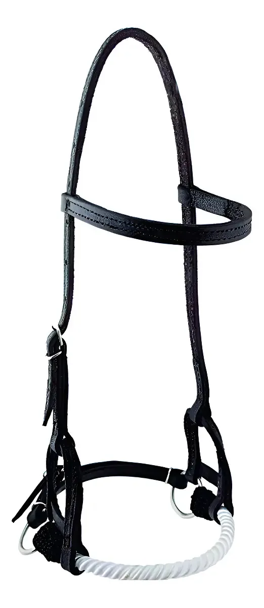 Cabeçada Que Não Precisa De Bridão Para Doma Cavalos Traia Cor Preto