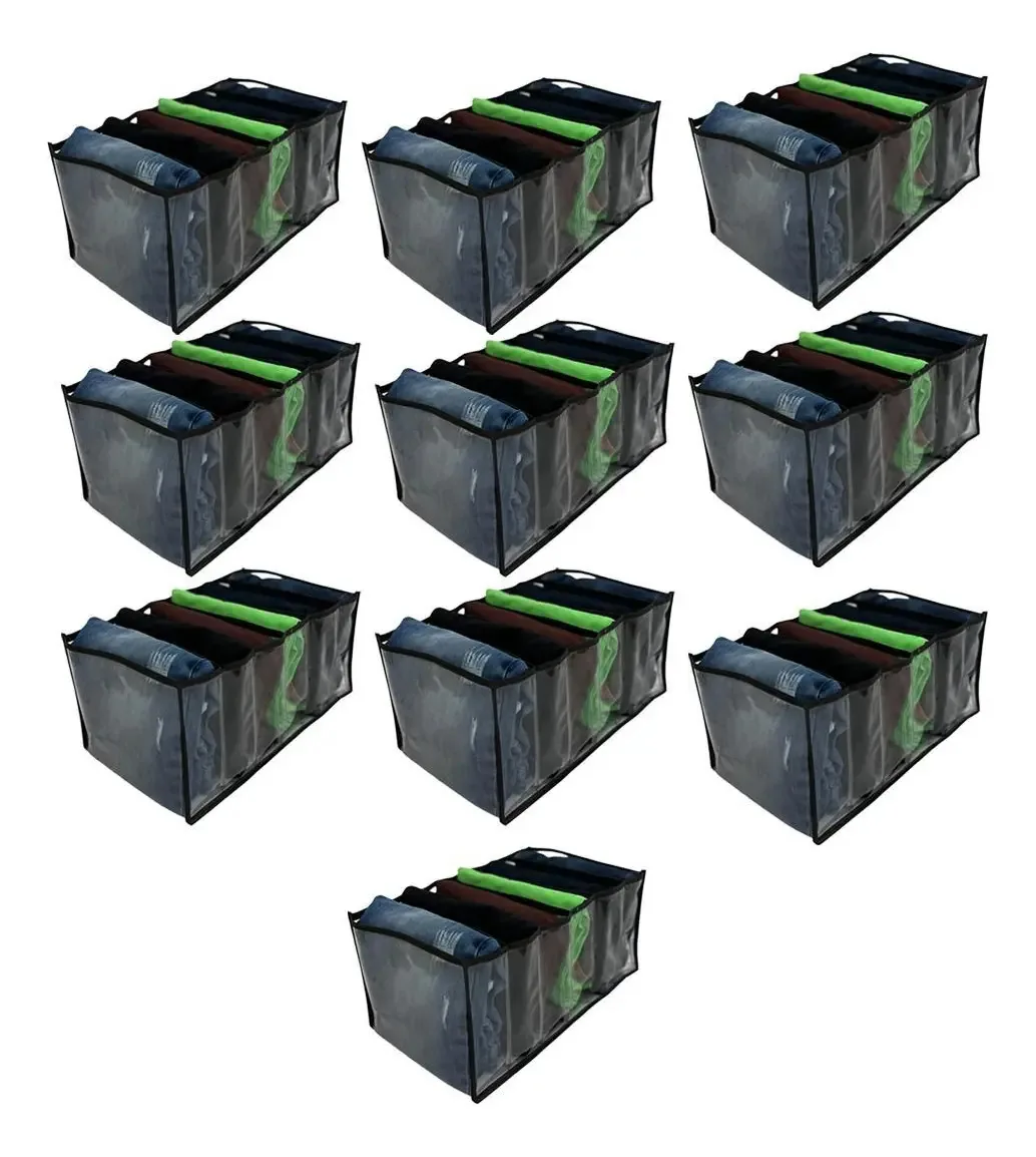 Kit 10 Colmeias Organizadoras De Gavetas Transp 6 Nichos Gg2