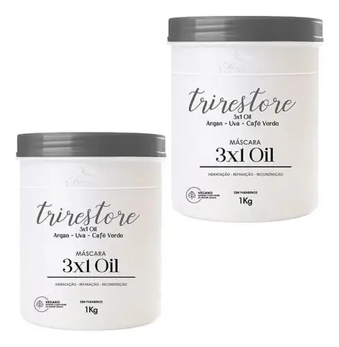 Kit 02 Mascaras Tri Restore Aramath 1kg