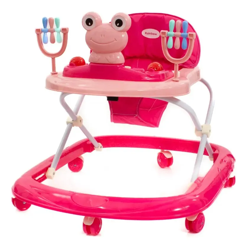 Andador infantil Baby Walker Rainbow Pink Frog
