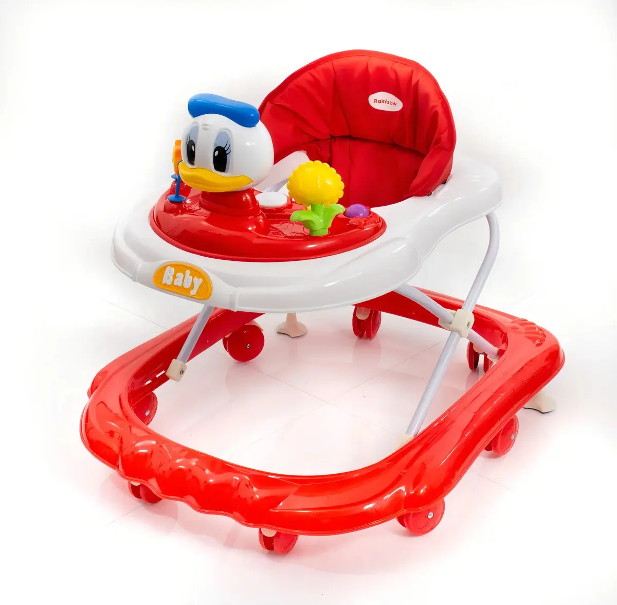 Andador de caminhada Cuak Rainbow Baby vermelho