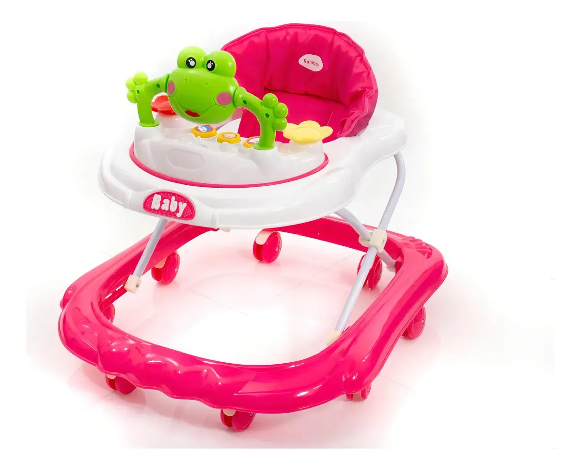 Sapo Rainbow Baby Walker verde rosa