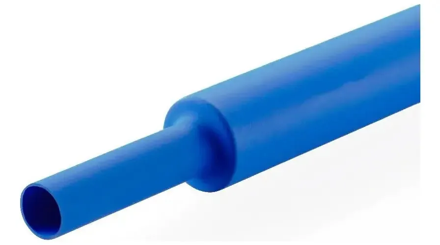 1 Metro Termocontratil / Termoretratil 12mm Cores Cor Azul