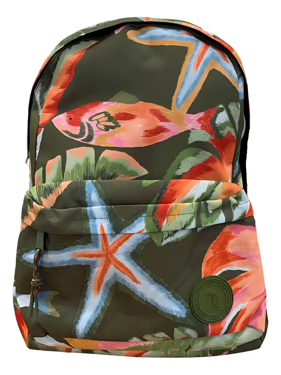 Mochila Farm Mochila Cor Peixes Pintados Design Peixes Pintados