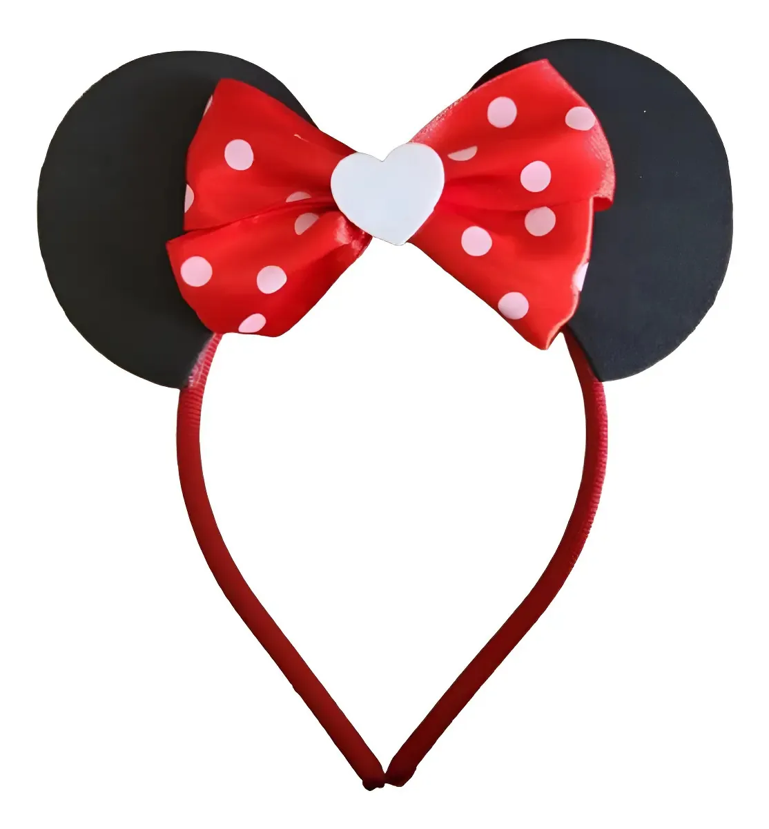 Arquinho Tiara De Orelha E Laço Minnie