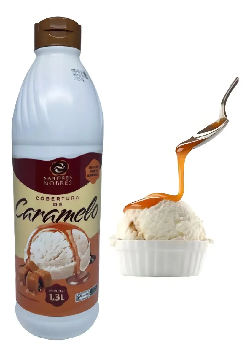 Calda De Caramelo Para Sorvetes E Sobremesas - 1,3l