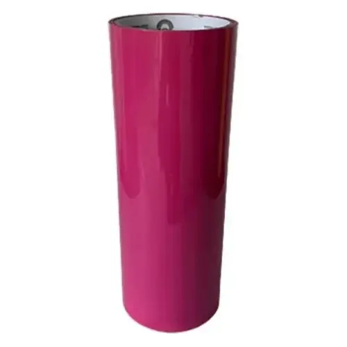 Filme De Recorte Pu Termocolante - Camisetas - 24cmx1metro Cor Rosa-chiclete
