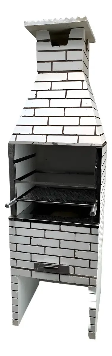 Churrasqueira Churrasqueiras Pré-moldadas Tijolinho 0,65cm X 2,25 Cor Bege