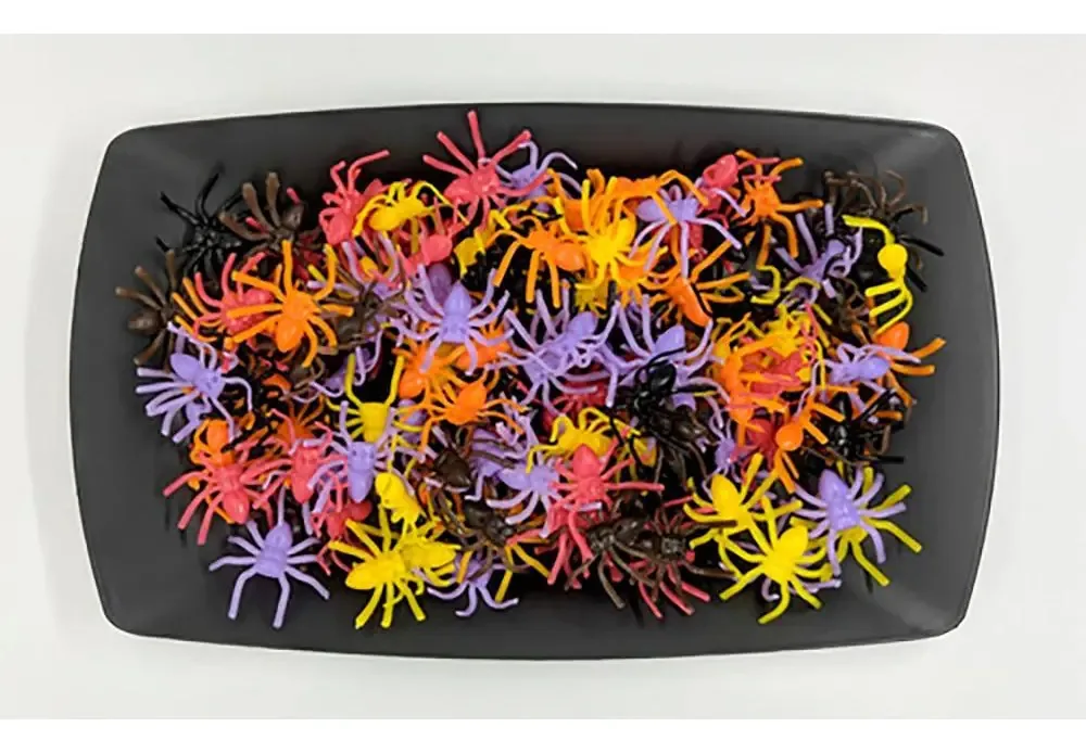 100 Mini Aranhas Assustadoras Pegadinha Festa Halloween Top