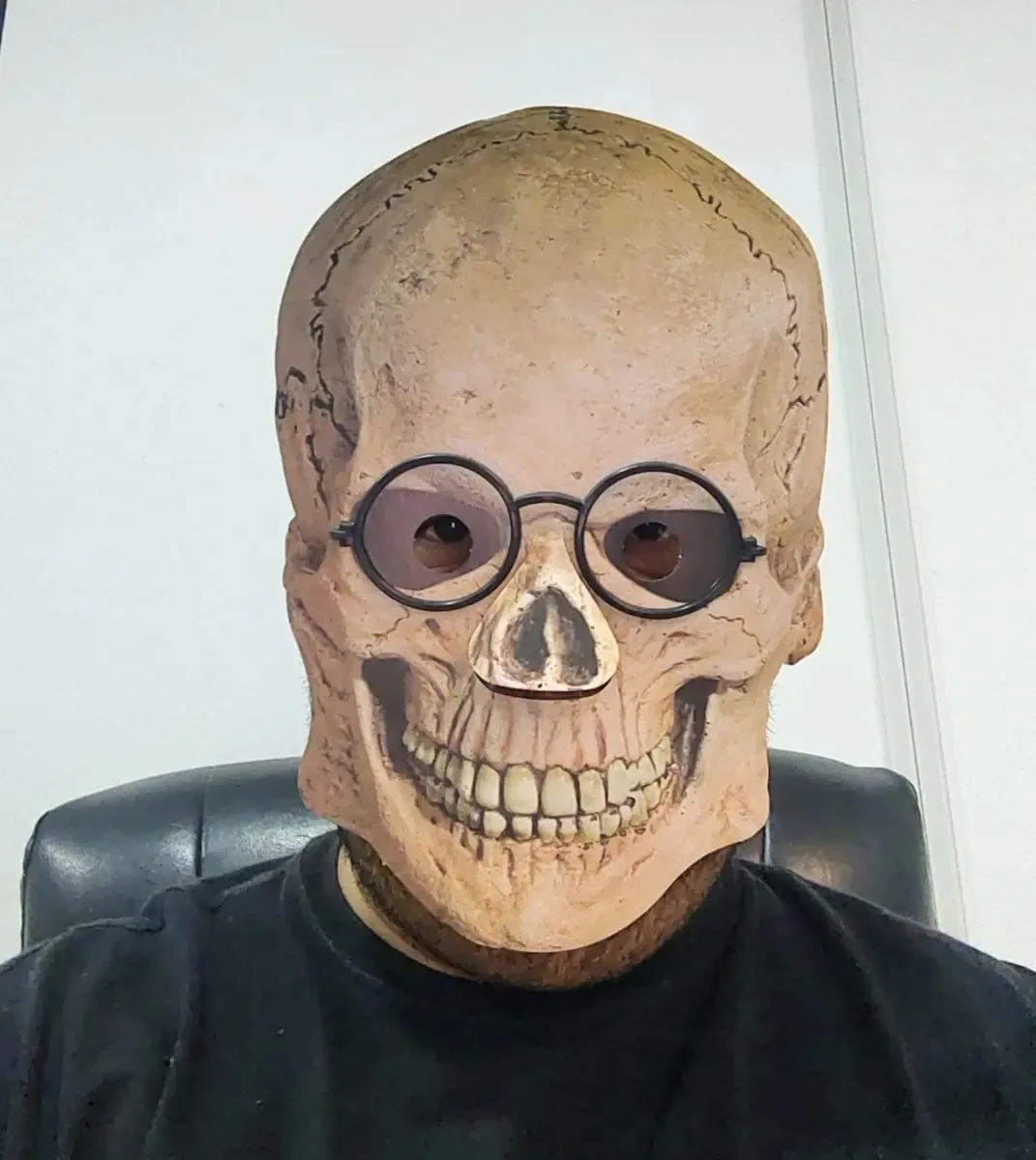 Óculos Máscara Pânico Caveira Momo Jason Halloween Festa Cor Cinza