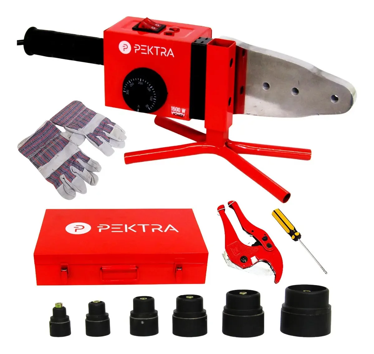 Estojo termofusível Pektra 6 bicos de 1500w para gás de água