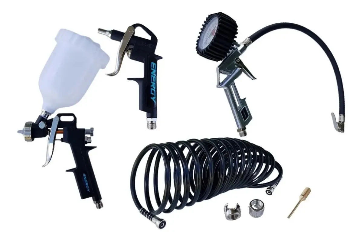 Kit de acessórios para compressores de ar de 5 Pz Paint Inflate Gun
