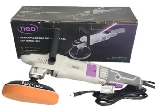 Polidor/polidor orbital preto de gel variável 1300w de 7 polegadas