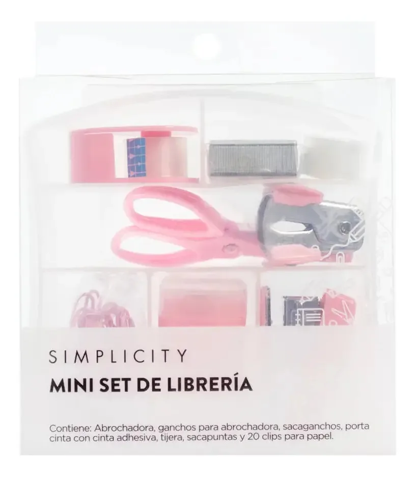 Conjunto de mini estantes em caixa
