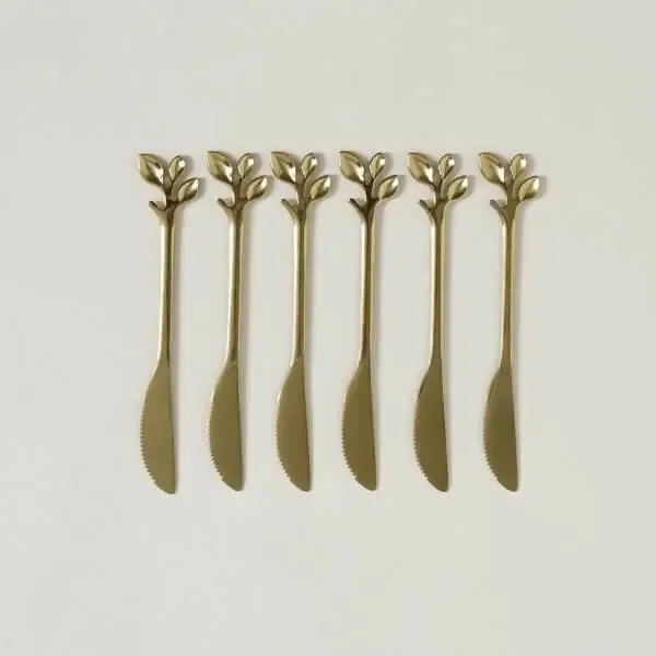 Design de lâmina espalhadora de aço preto 15 cm, cor dourada
