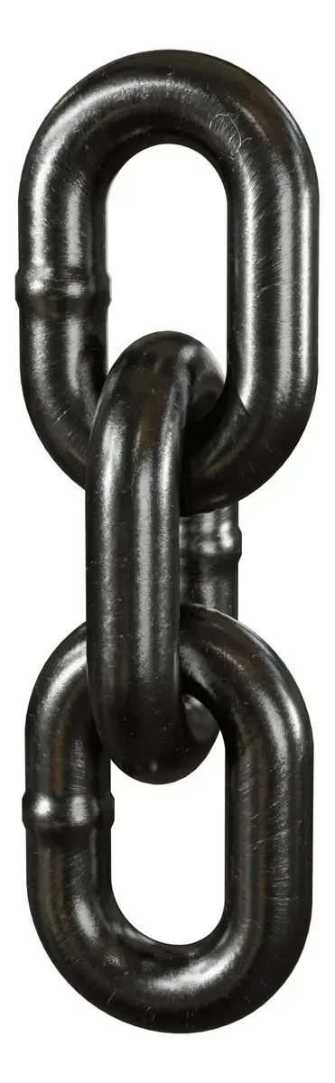 Corrente Elo Curto Qfix Aço Alloy Grau 8 3,5m 16mm Preto Içamento de Cargas