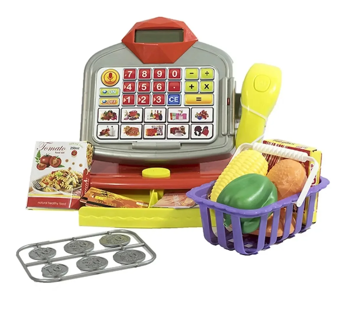 Caixa registradora multifuncional Toyland com luz e som coloridos