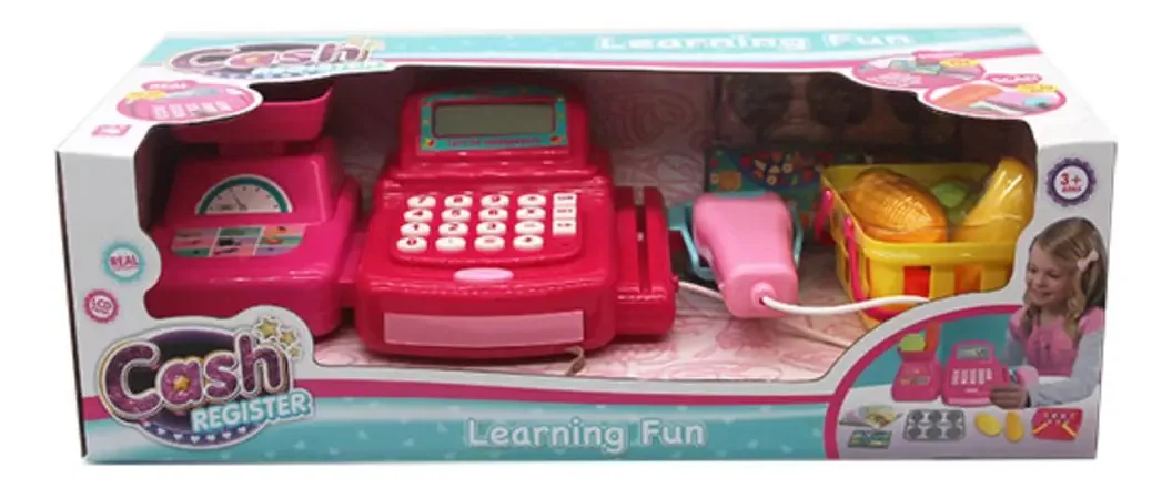 Caixa registradora multifuncional Toyland com luz e som