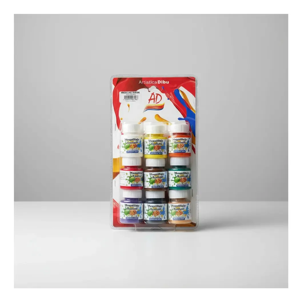 Conjunto de pintura de maquiagem artística de Halloween x 9 cores