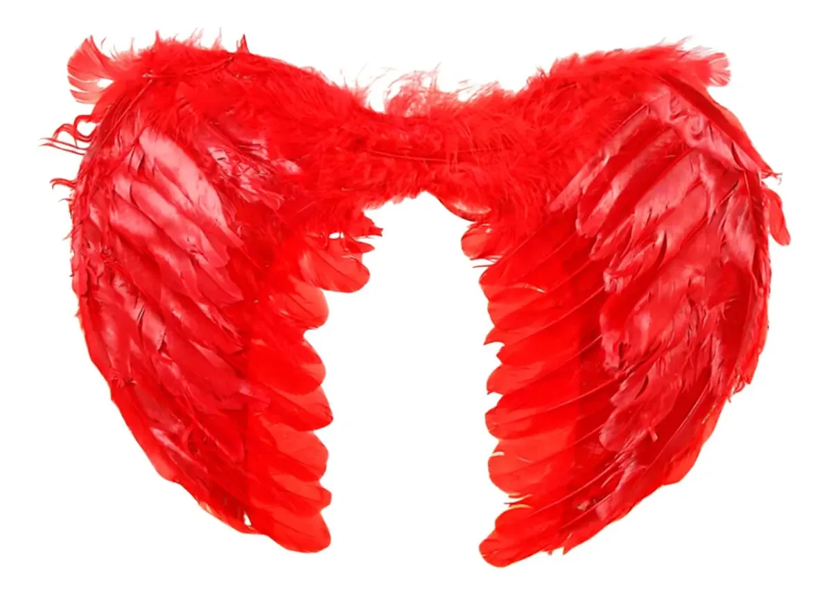 Asas vermelhas com penas - Red Waf Cotillion