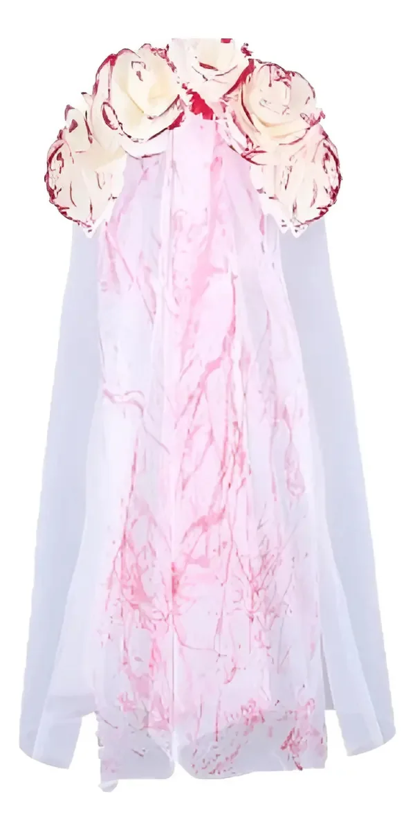 Bandana Bloody Bridal - Cotilhão de Halloween - Branca