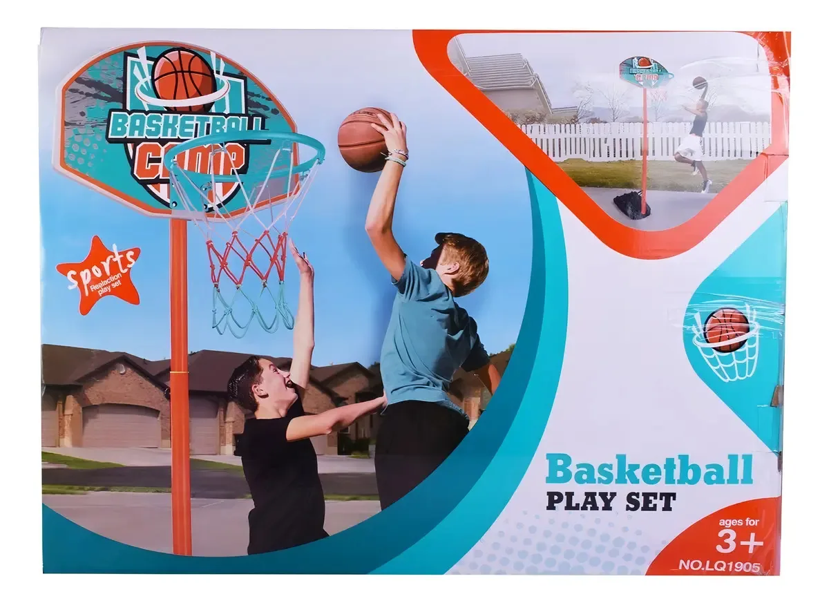Cesta de basquete extensível totalmente metálica de 2,30 Mts