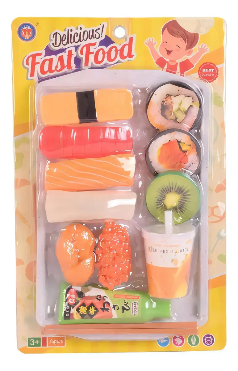 Conjunto de bandejas de sushi, conjunto de alimentos de 24 cm