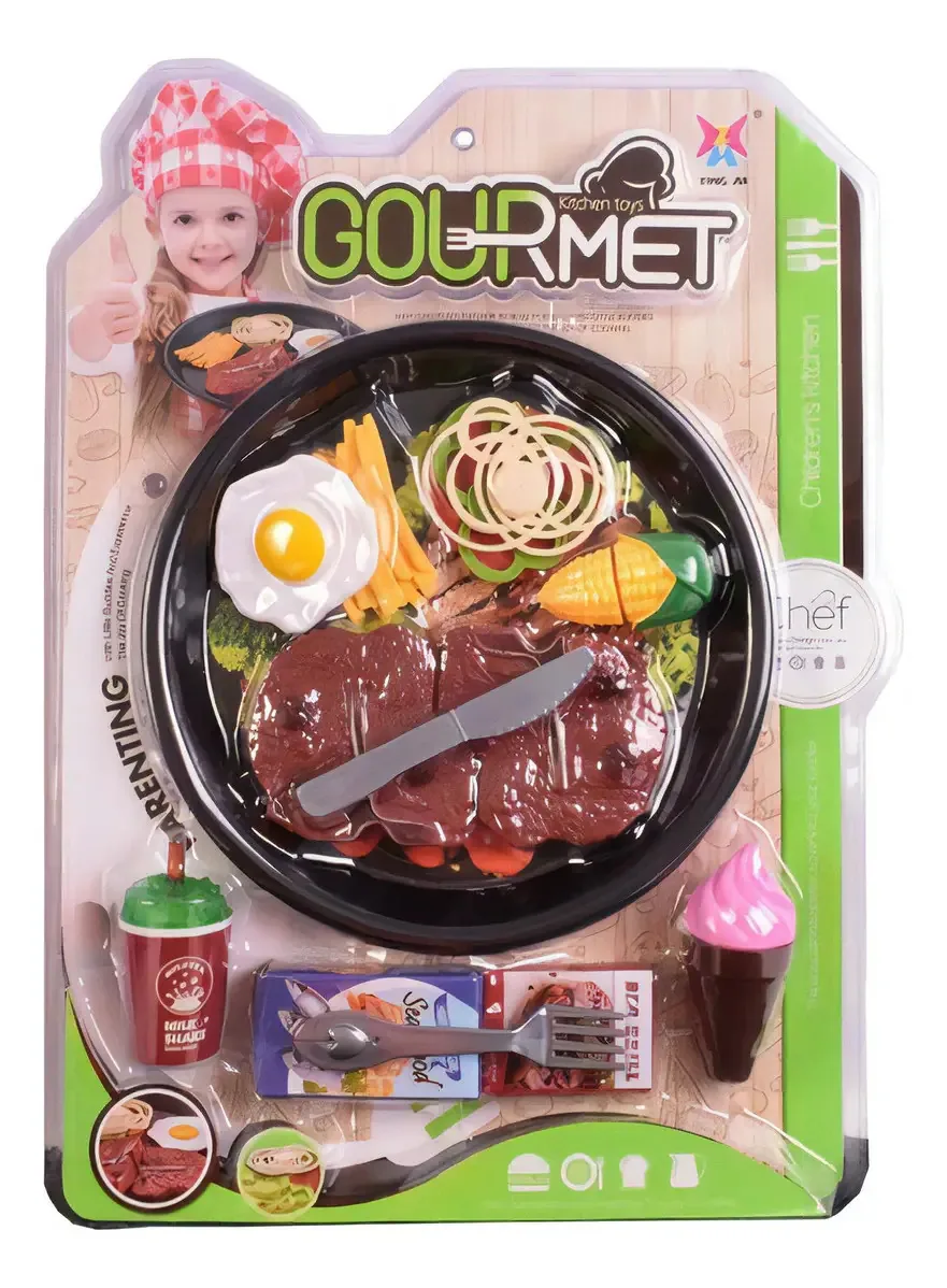 Conjunto de carne gourmet, conjunto de alimentos