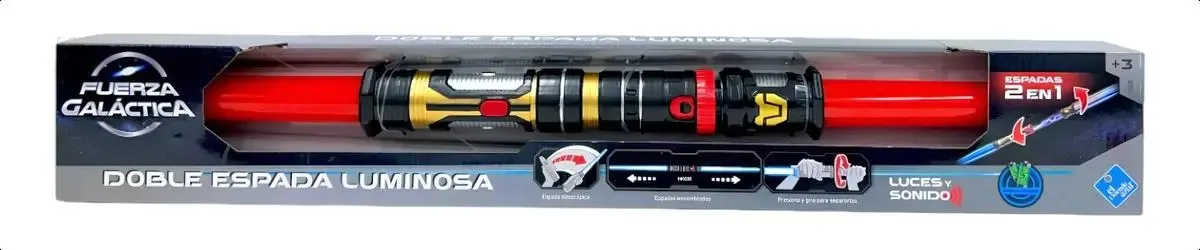 Espada vermelha de Star Wars com luz e som