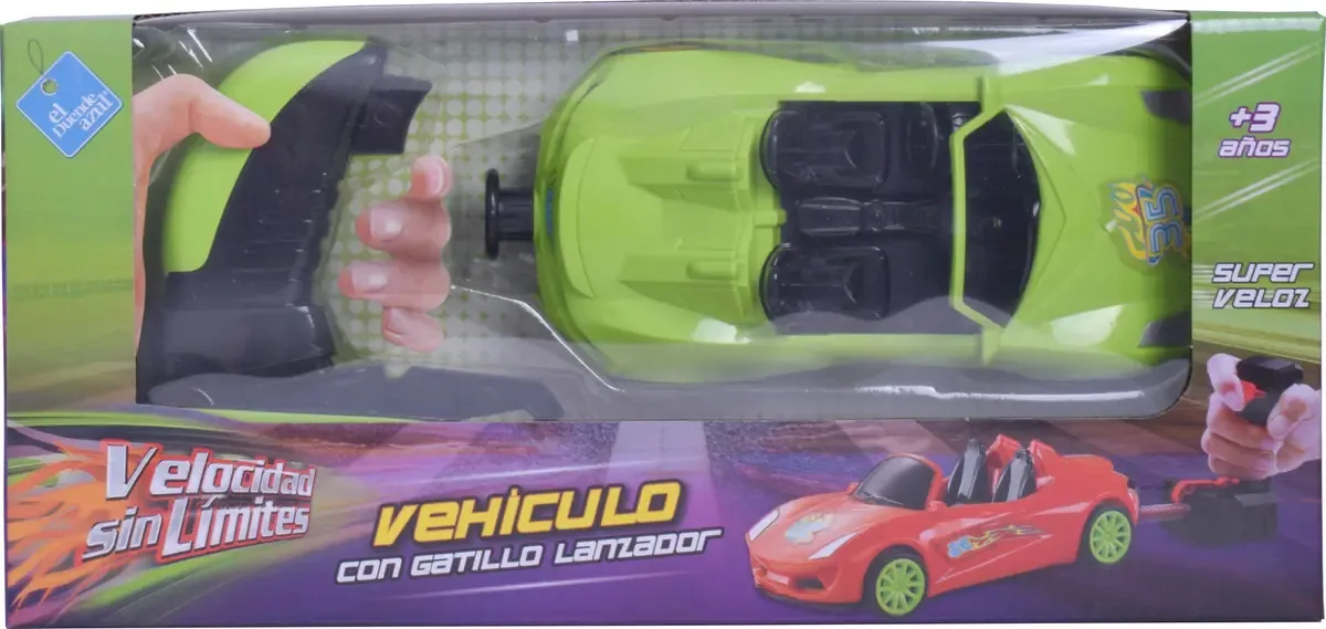 Conjunto de veículos com gatilho de velocidade ilimitada - verde
