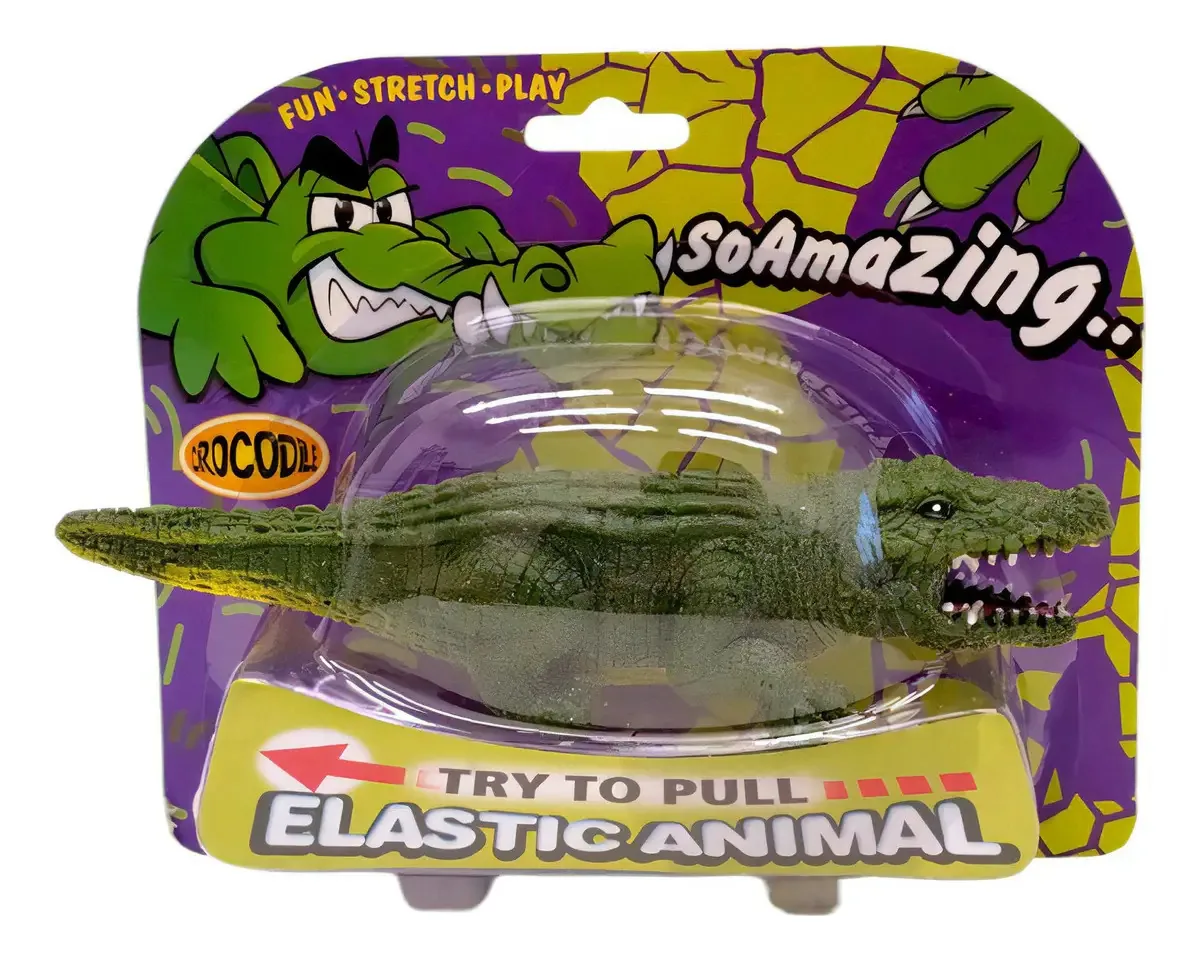 Animais elásticos cor de crocodilo