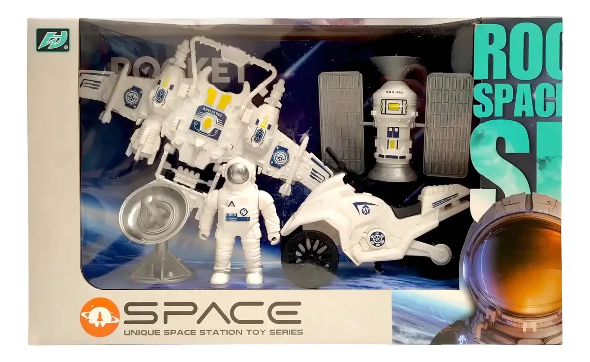 Conjunto de exploração espacial de triciclo colorido X5