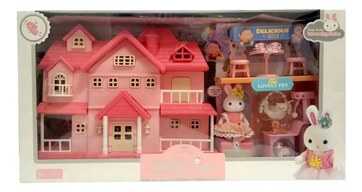 Família Casa Rosa Rabbit