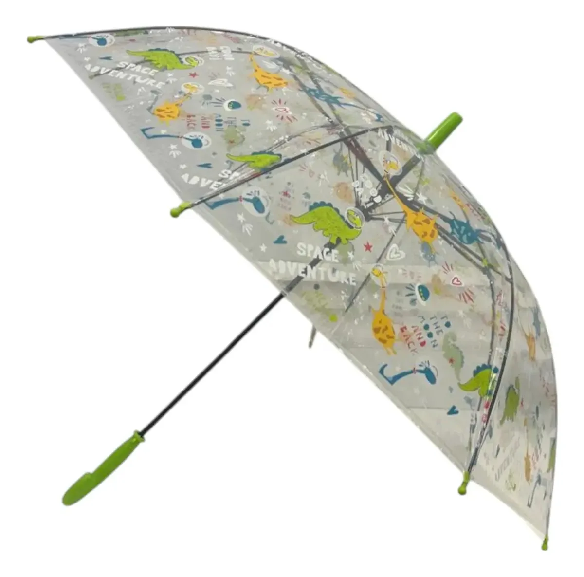 Guarda-chuva infantil transparente Fun Dinosaur