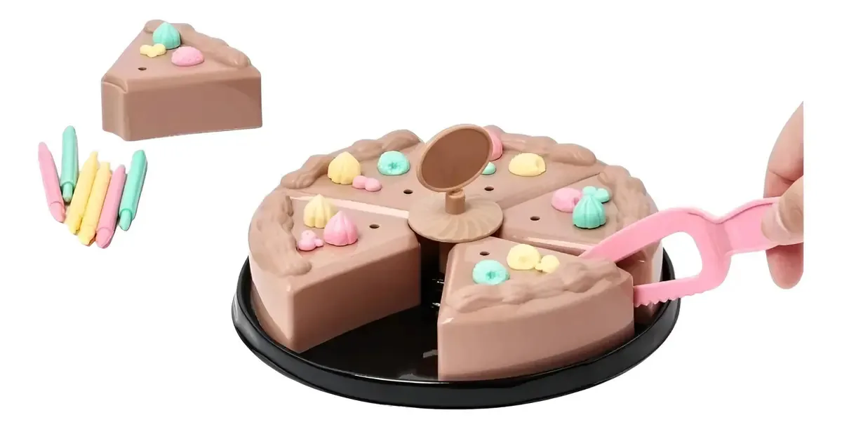 Bolo de brinquedo infantil com velas + Acessórios