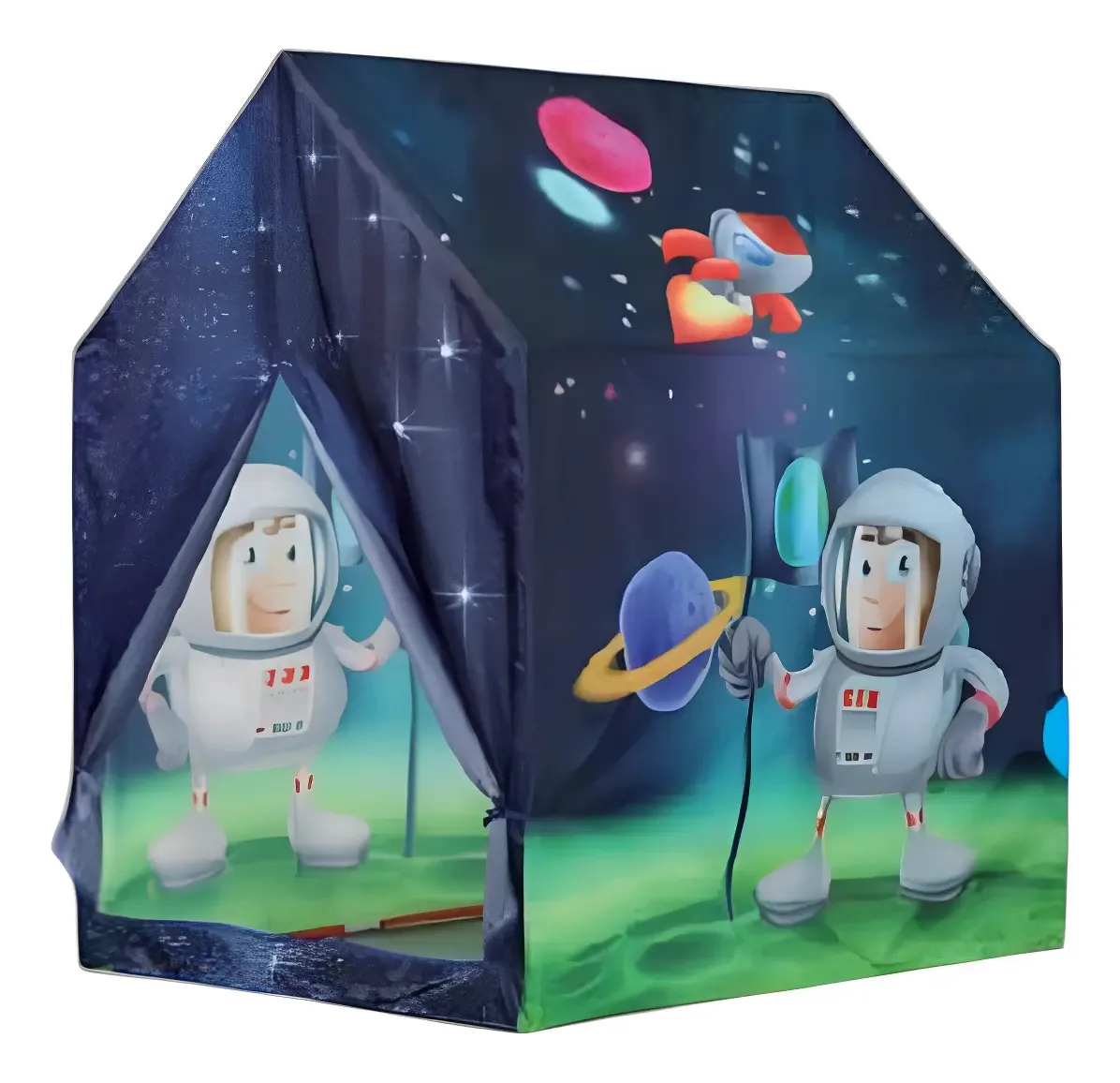 Design de espaço para tendas infantis Zebra Casita Del Espacio, cor azul