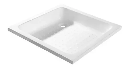 Bandeja de piso de banheiro Piazza Ra8001 Receptáculo de chuveiro 80 x 80 E