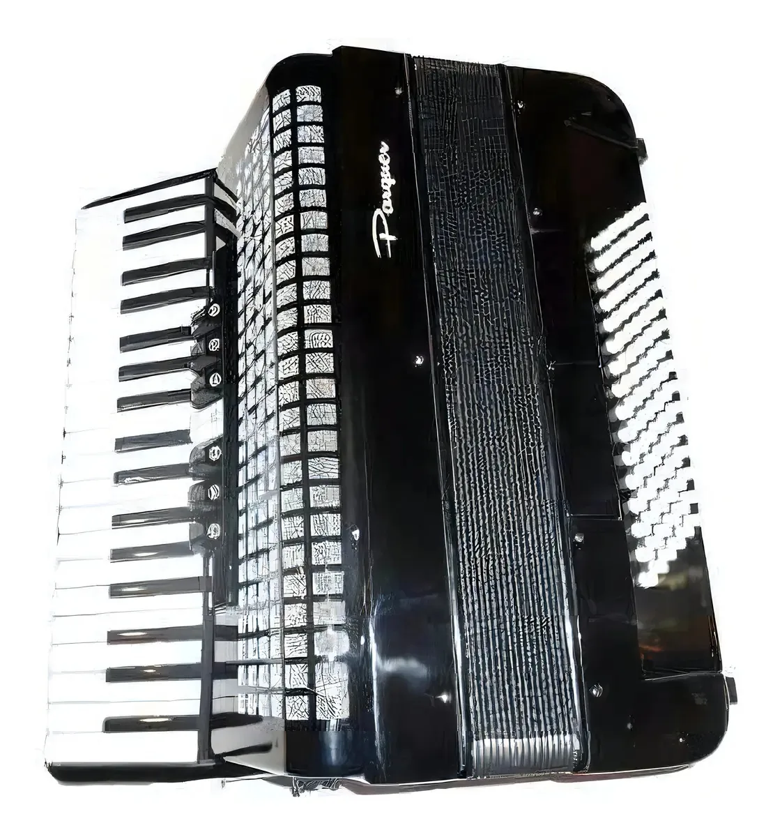 Acordeon Black Parquer 96 Baixos 37 Teclas 7+2 Discos